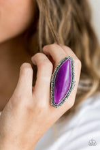 Load image into Gallery viewer, Paparazzi Mineral Mine - Purple Stone - Silver Ring - $5 Jewelry with Ashley Swint